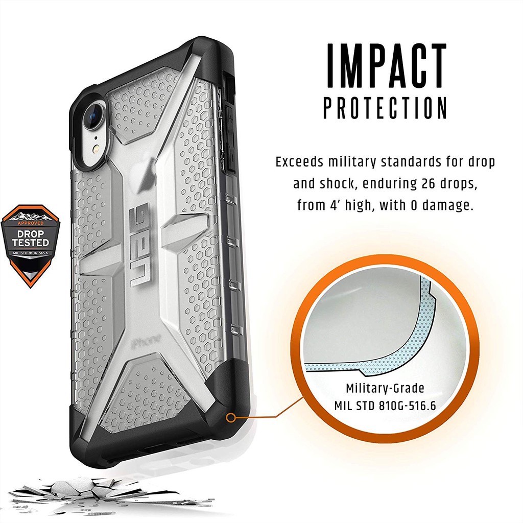 Uag Ốp Điện Thoại Trong Suốt Họa Tiết Cây Kem Plasma Cho Iphone 12 Pro Max 11pro Xs Max 6 6s 7 8 Plus