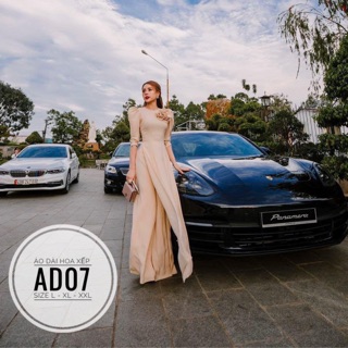 Bigsize Áo dài hoa xếp AD07