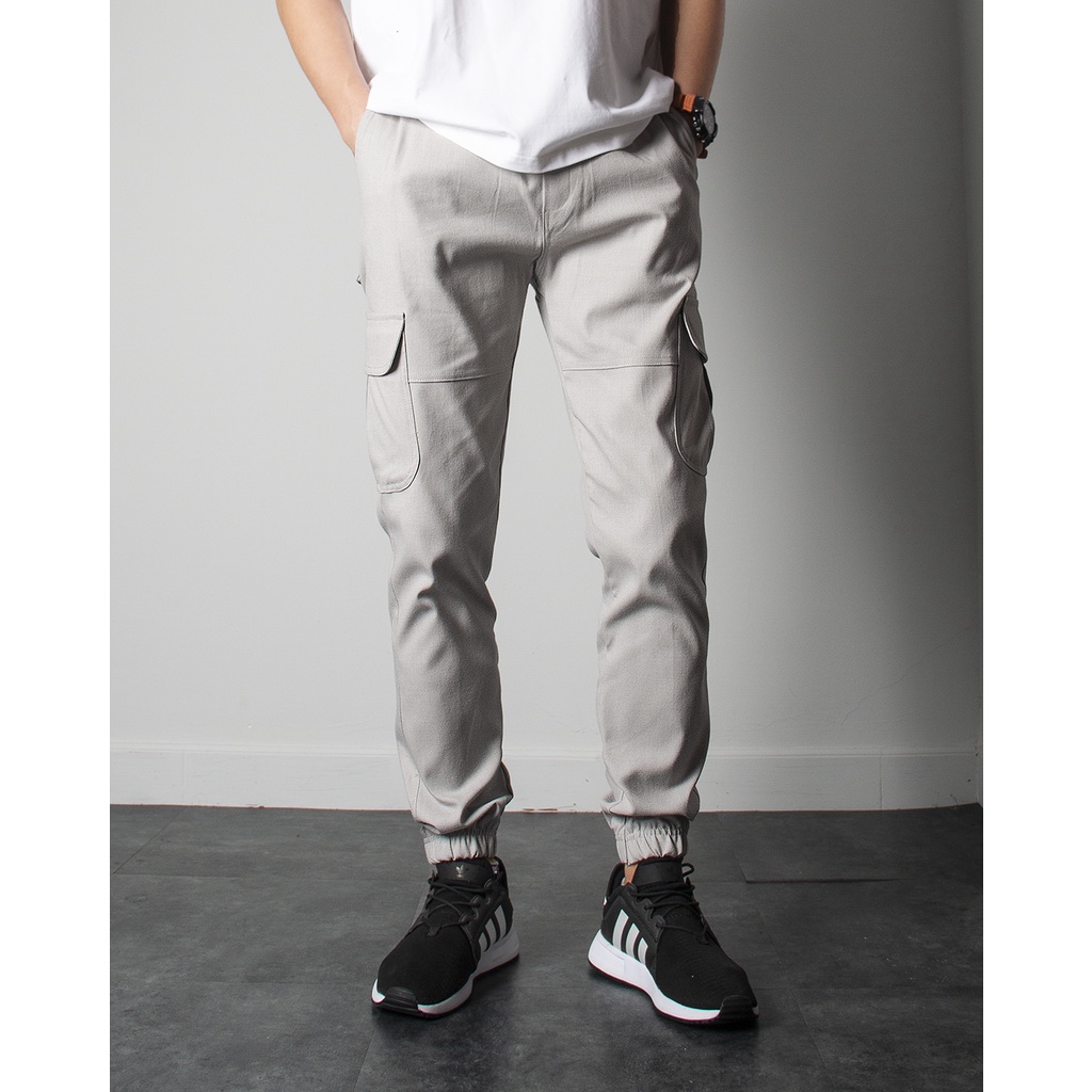 Quần jogger kaki túi hộp Nigo