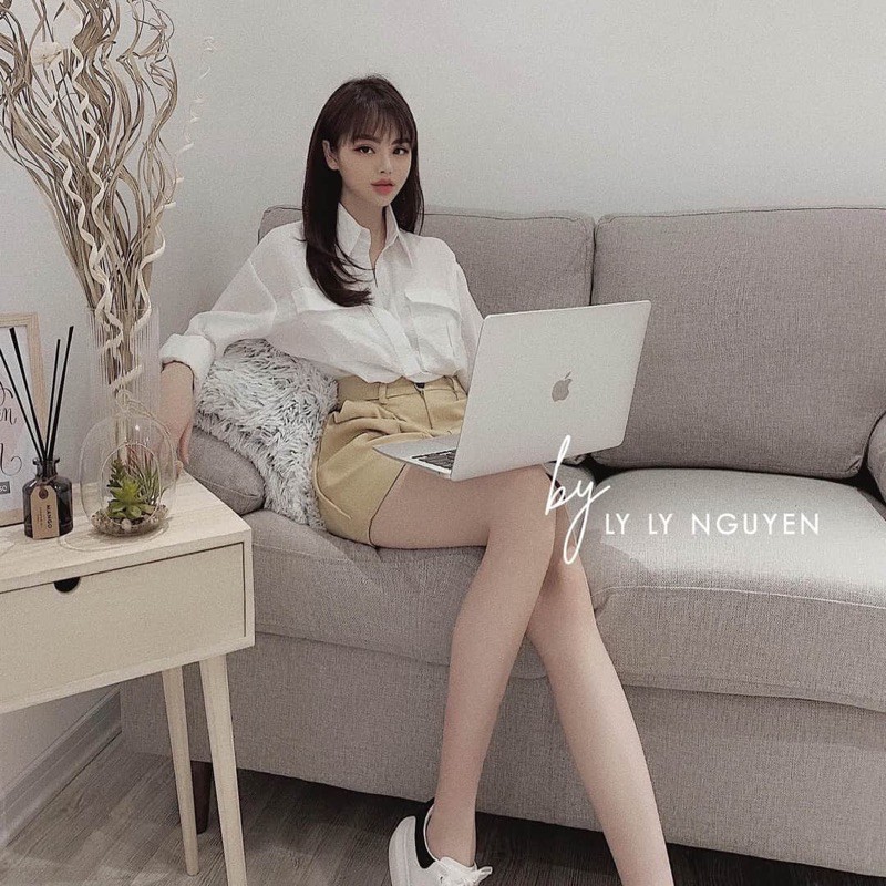 [Mã WASKT410K giảm 10K đơn 50K] áo sơ mi đũi trắng 2 túi hộp dáng rộng siêu hot | BigBuy360 - bigbuy360.vn