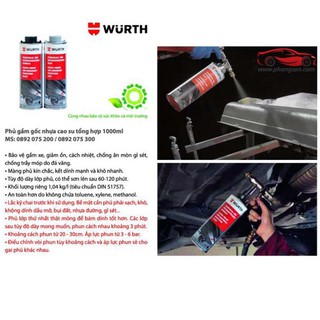 Sơn phủ gầm ô tô Wurth.