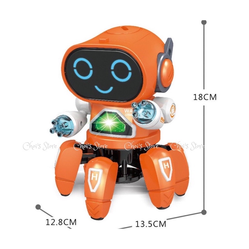 Đồ chơi Robot thông minh có nhạc nhảy múa, gắn đèn Led
