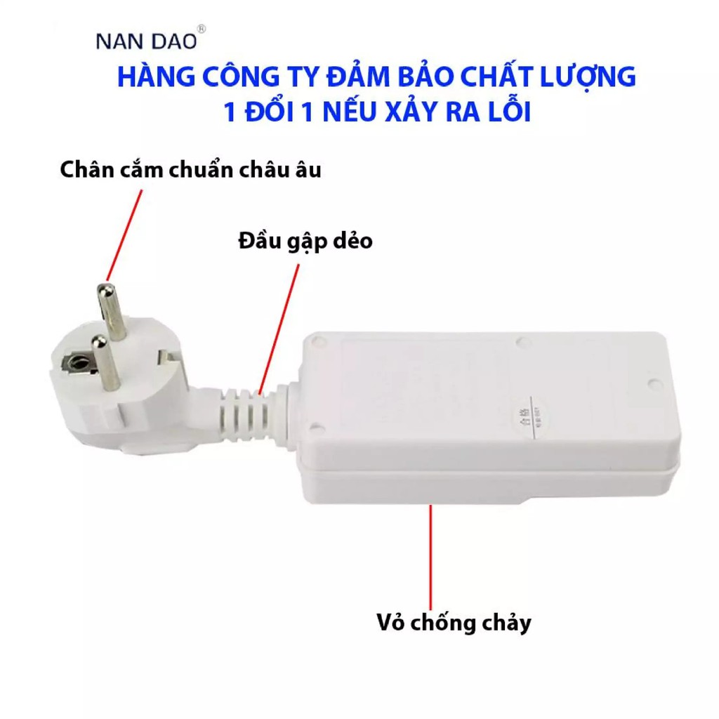 ổ Cắm Tự Động Chống giật PRCD 16A 220V 4000w