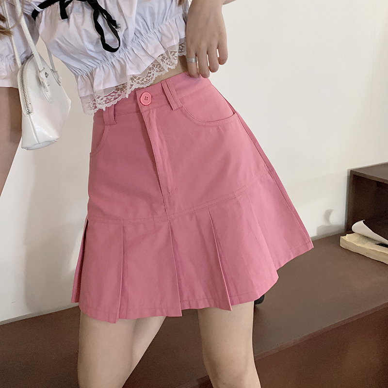 Chân Váy Chữ A Lưng Cao Nhún Bèo Phong Cách Hàn Quốc 43714 | BigBuy360 - bigbuy360.vn