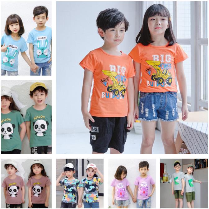 Áo Thun Tay Ngắn Cho Bé 2-11 Tuổi