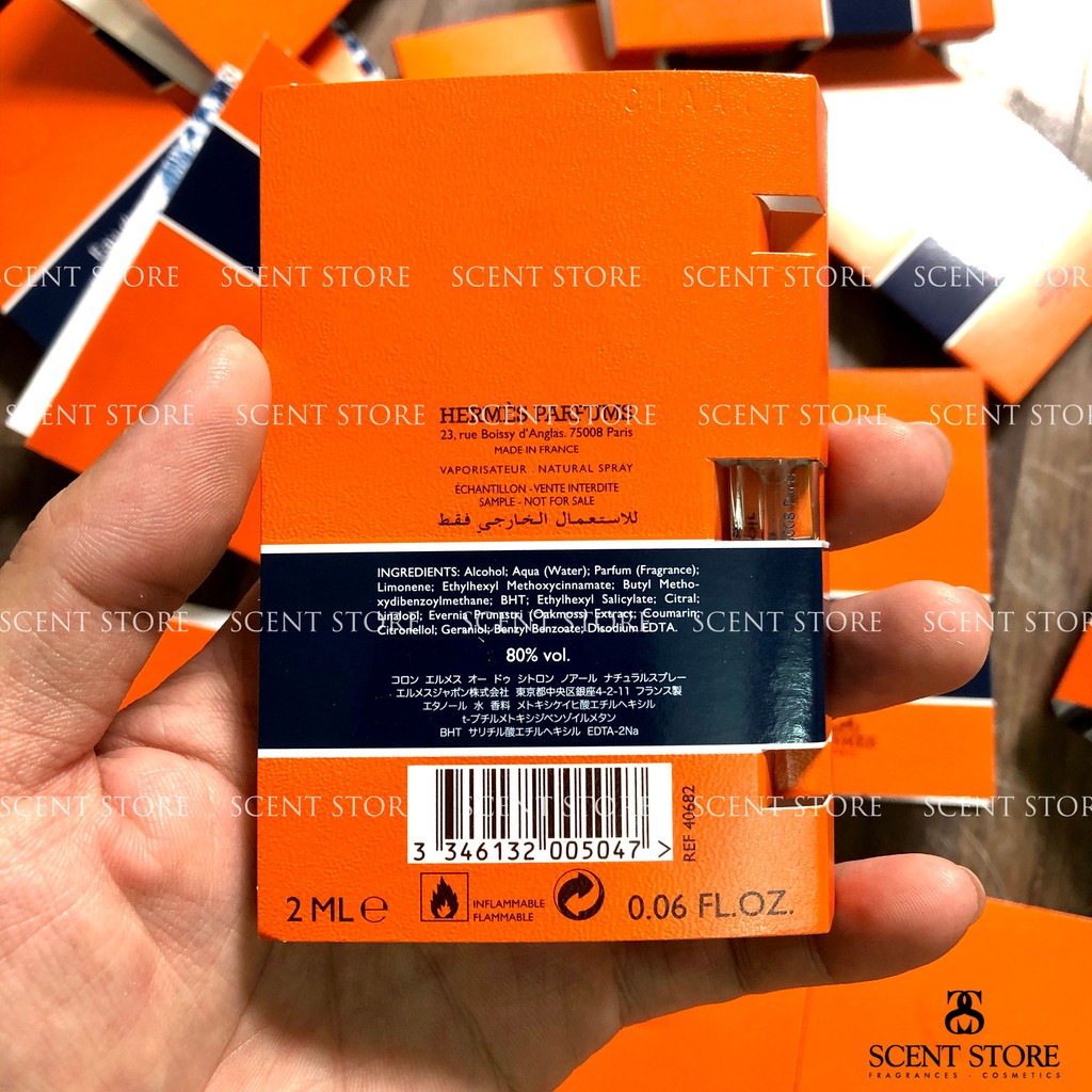 Scentstorevn - Vial chính nước hoa Hermes Eau de Citron Noir [2ml]