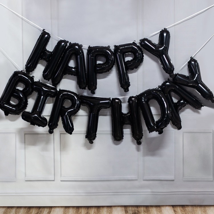 Set 16 Bong Bóng Chữ Happy Birthday Trang Trí Tiệc Sinh Nhật