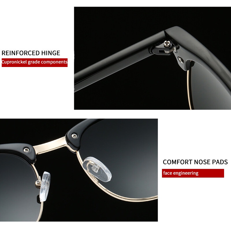 Kính Chống Nắng Phân Cực Phân Cực Thiết Kế Đơn Giản Thoải Mái Thời Trang Cho Nam Và Nữ