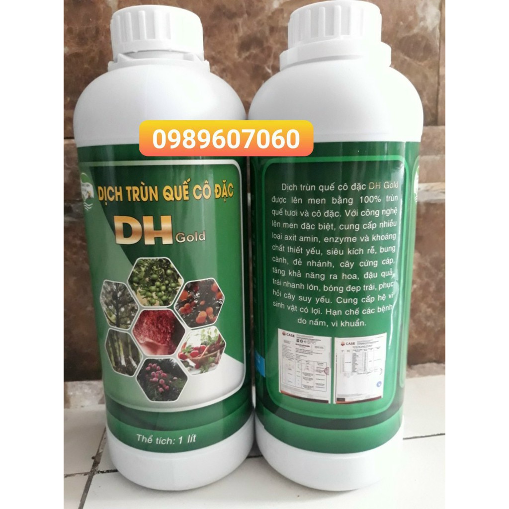 Phân hữu cơ - dịch trùn quế DH Gold cô đặc SBC lít pha 600 lít