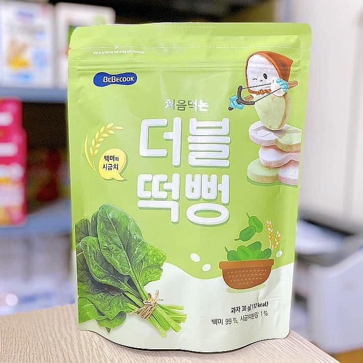 Bánh Gạo Ăn Dặm Cho Bé Bebecook Hàn Quốc Dễ Tan Dễ Cầm Nắm Không Sợ Hóc