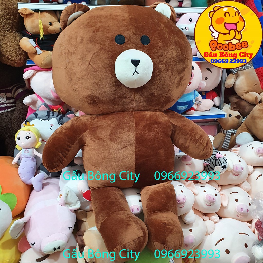 Gấu Bông Brown chiều cao đo thực 116cm - Thú nhồi bông