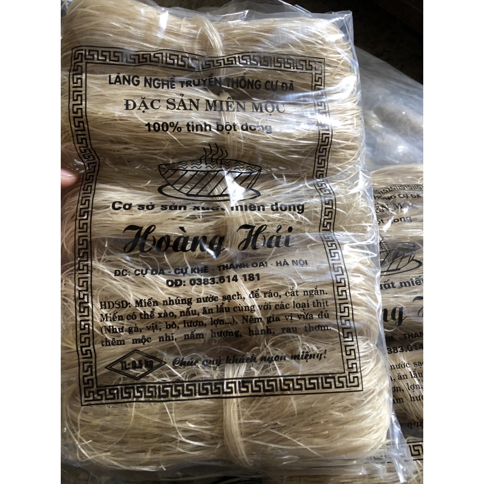 1kg Miến dong Hoàng Hải cao cấp chuyên sử dụng 100% NL tự nhiên từ tinh bột dong riềng đóng gói 500g