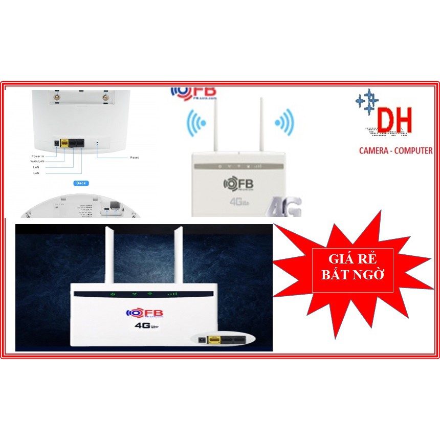 Router Wifi 4G LTE FB-Link CPE-V01 | Bộ Phát Wifi 3G 4G cho xe khách | Cục Phát Wifi từ Sim 3G 4G Ch