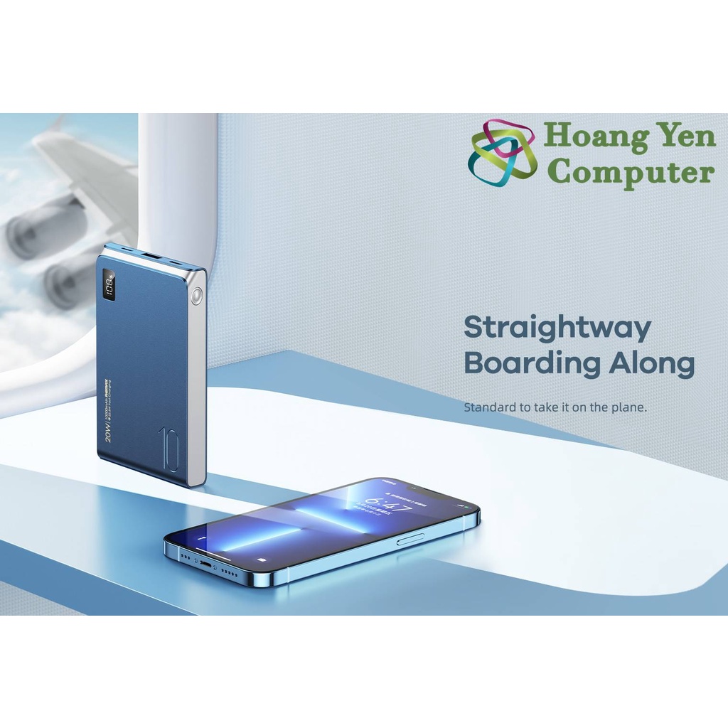 Sạc Dự Phòng Mini Remax RPP-178 10000Mah (Sạc Nhanh QC3.0 18W, 22.5W, PD20W, VOOC 2.0) - BH 1 Năm - Hoàng Yến Computer