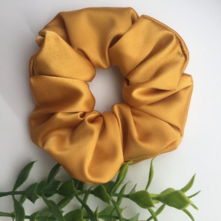 Chun cột tóc vải scrunchies phi bóng trơn bản to Scrunchies