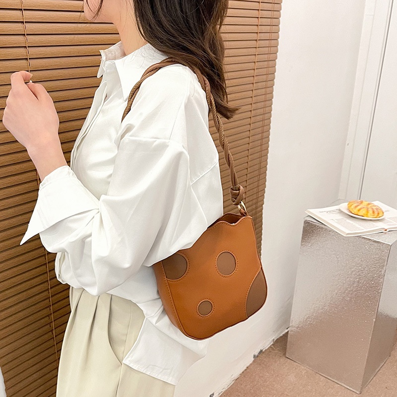 Túi Xách Đeo Vai Màu Vàng Hình Phô Mai Phong Cách Thời Trang Hàn Quốc Dành Cho Nữ