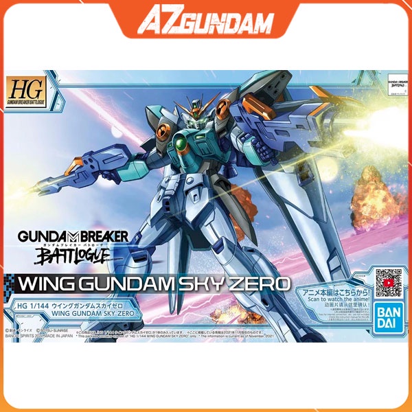 Mô Hình Gundam HG Gundam Breaker Battlogue Wing Gundam Sky Zero Tỉ lệ 1/144 Đồ chơi lắp ráp Anime Mecha