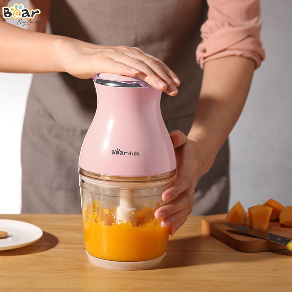 Máy xay thịt, Máy xay thịt đa năng, Bear QSJ-B02U2, Dung tích 0,6L-Bảo Hành Chính Hãng 12 Tháng