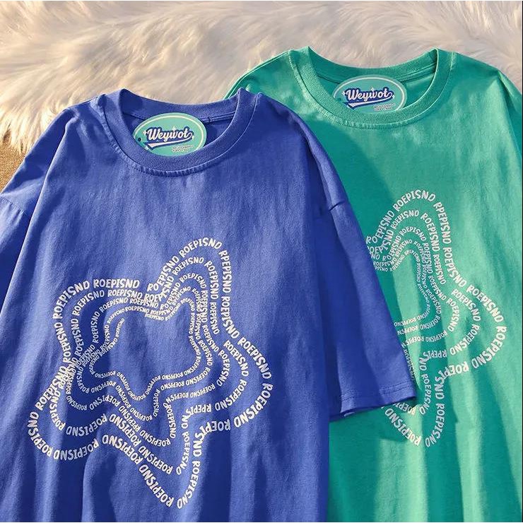 NRVP Áo Thun 100% Cotton Dáng Rộng Thời Trang Hàn Quốc Cho Nữ