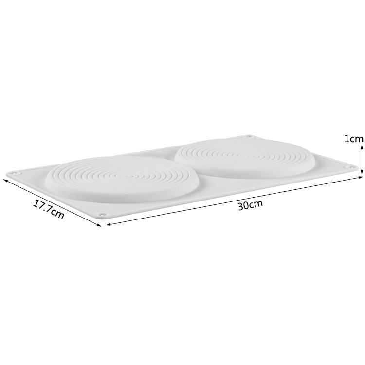 Khuôn silicon làm chocolate bánh hình tròn 3d