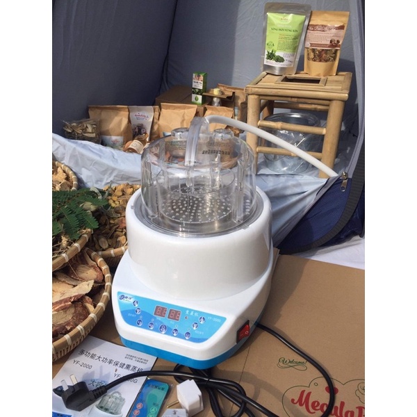Nồi xông LF Urfine 4l _ 2.8 l kèm lều tặng thảo dược xông hơi sau sinh , lá thảo dược xông hơi giải cảm