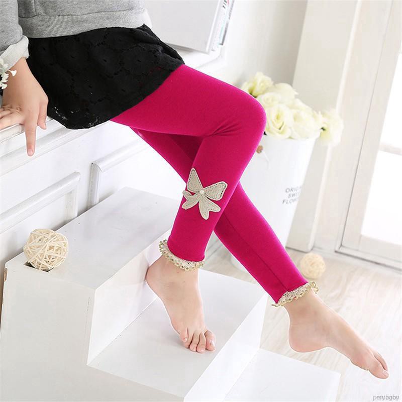 Quần Legging Co Giãn Giữ Ấm Cho Bé Gái