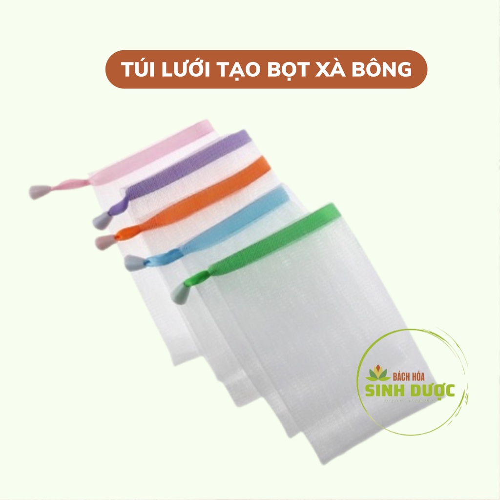 COMBO 5-10 TÚI LƯỚI TẠO BỌT XÀ PHÒNG TẠO BỌT 2 LỚP CHUYÊN DỤNG