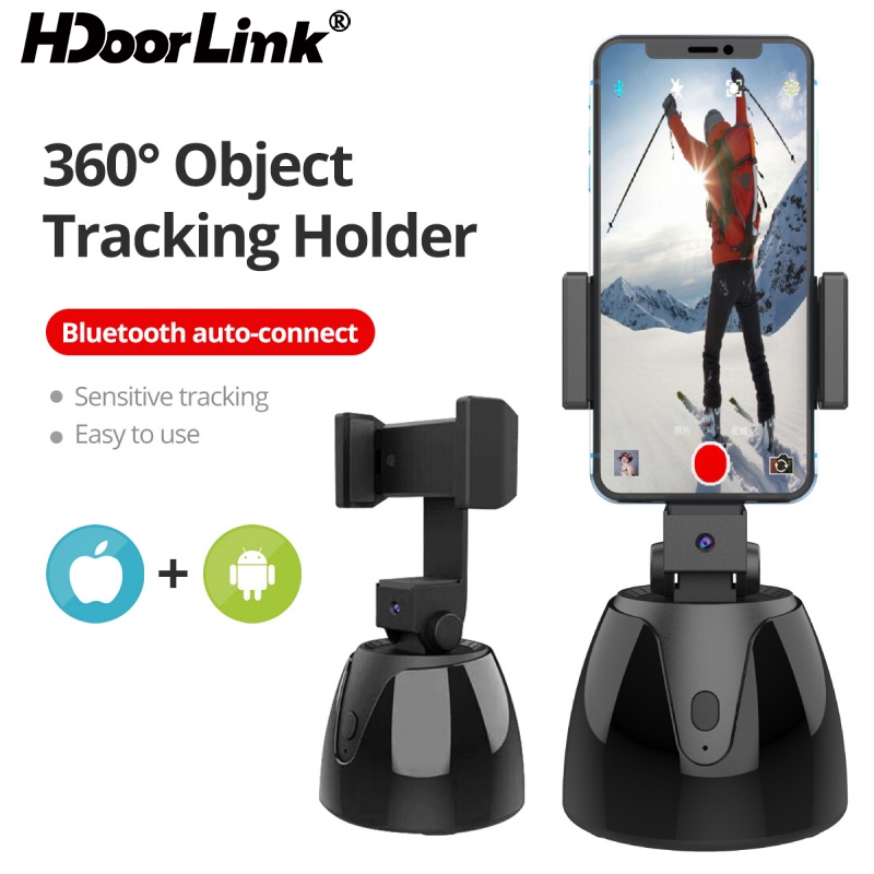 Giá đỡ điện thoại/ máy ảnh HDOORLINK theo vết đối tượng 360 độ chụp selfie thông minh tự động sạc lại đa năng
