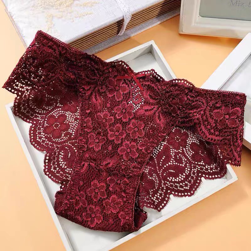 Quần lót nữ LENABRA,QL6407- quần lót ren điệu sexy mềm mịn có nơ