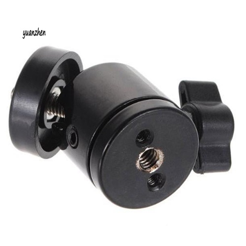 yzsxj_Black Mini 1/4inch 360 Swivel Ball Head Screw for Camera Tripod DSLR Monopod