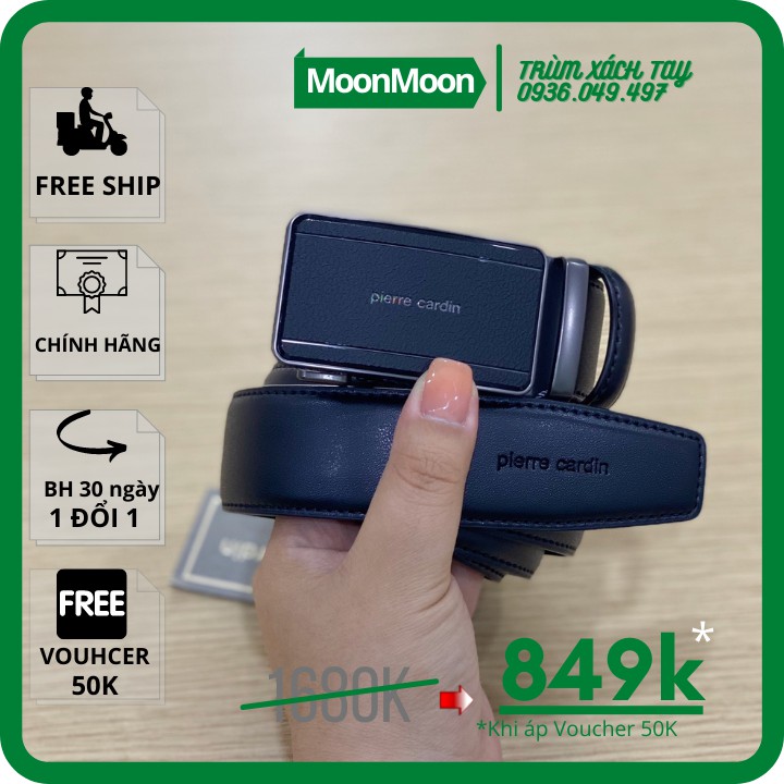 ⚜️SIÊU SALE⚜️ Thắt Lưng Da Nam PIERRE CARDIN Chính Hãng Mua Tại Store Malaysia PC19
