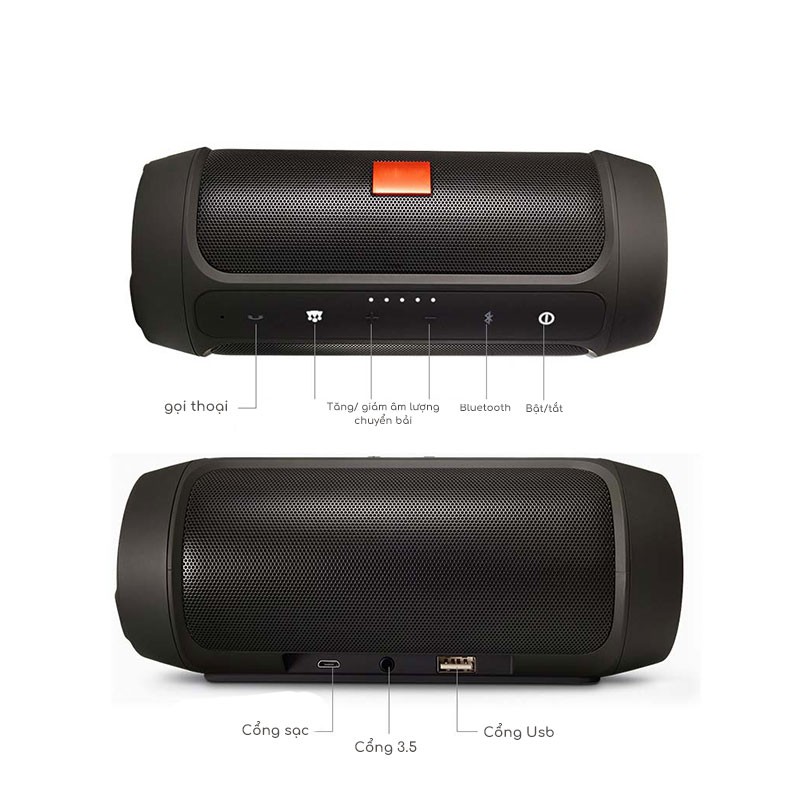 Loa bluetooth mini Charge 2+ vỏ nhôm [GIÁ SỈ], thiết kế gọn nhẹ, cứng cáp, kêt nối usb, nghe gọi điện thoại trực