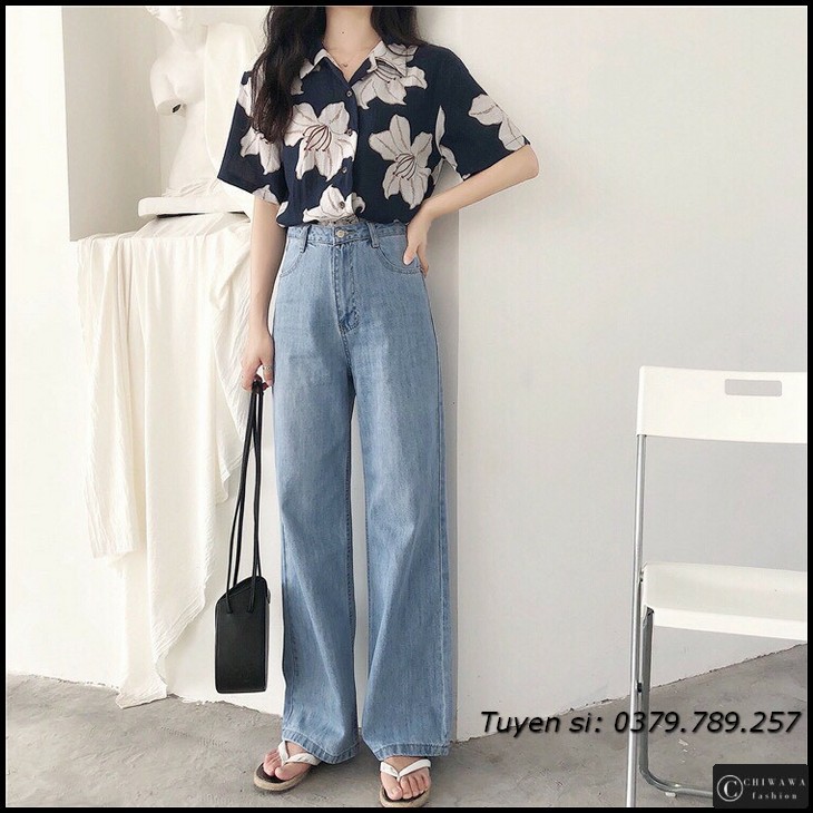 [Sỉ] Quần jean nữ baggy giá rẻ TA05