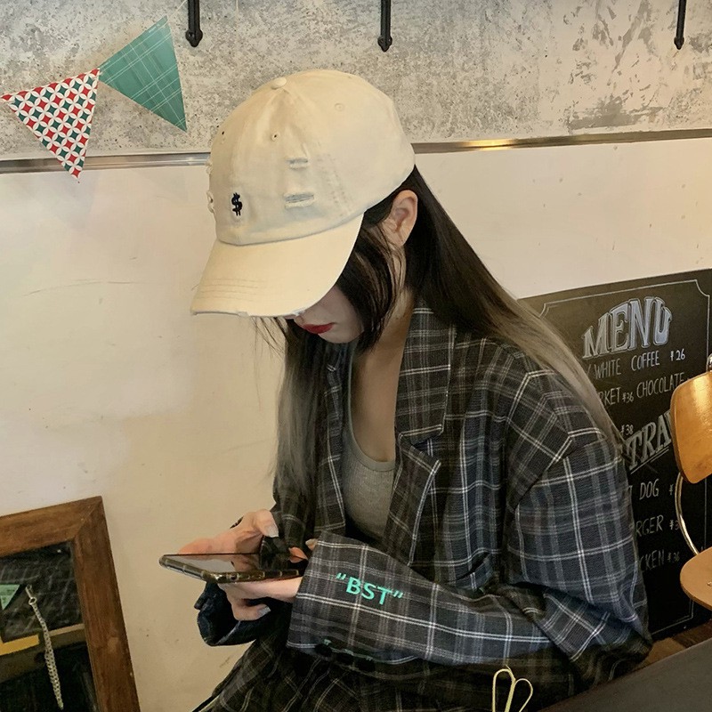 Mũ Thêu đơn Giản Thời Trang Hàn Quốc Mũ Bóng Chày