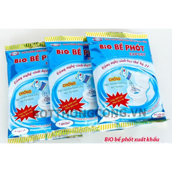 Men xử lí bể phốt Bio công nghệ sinh học thế kỉ 21 gói 250g