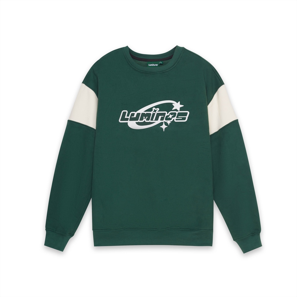 Áo Sweater Oversize Luminos Signature, Màu xanh lá