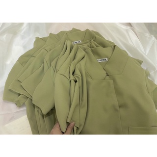 áo cổ vest cộc tay sz SM