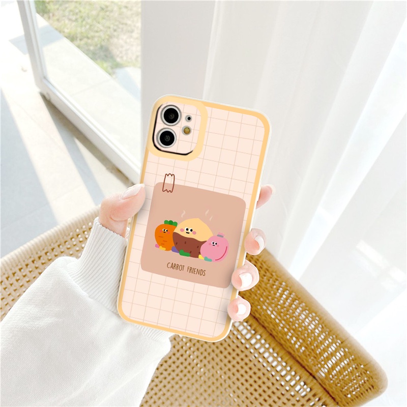 Ốp iphone - Ốp lưng iphone cạnh vuông Carrot friends dành cho ip 6 đến 14promax - ng230