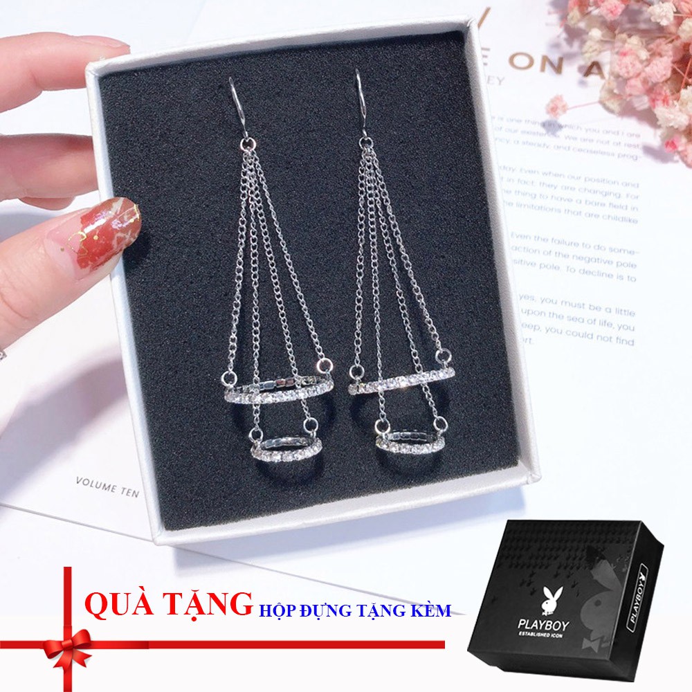 Bông tai / khuyên tai thời trang có hộp tặng kèm