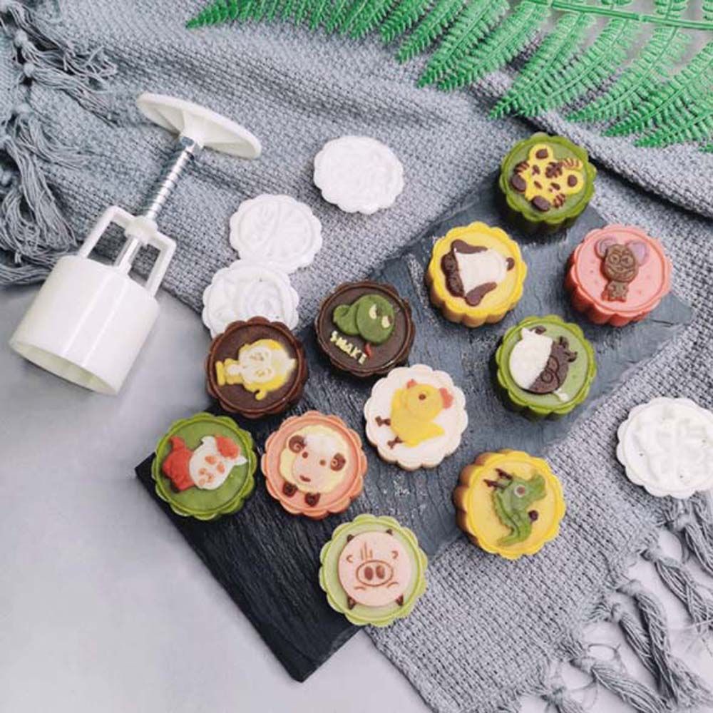 Khuôn Cắt Bánh Trung Thu 50g Hình Tròn Tiện Dụng Cho Nhà Bếp Diy