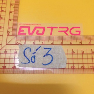 Set 5 hình Sticker ủi,hình ủi, patch ủi chữ EVO