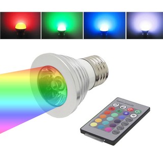 [[[ XẢ HÀNG ]]] . [[[ XẢ HÀNG ]]] . [[[ XẢ HÀNG ]]] Bóng đèn Led đổi màu 3W đui E27