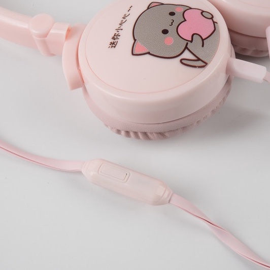 Tai Nghe Mèo Chụp Tai Siêu Cấp Đáng Yêu CAT CARTOON HEADPHONE Sự Lựa Chọn Tuyệt Vời Cho Học Sinh, Sinh Viên.