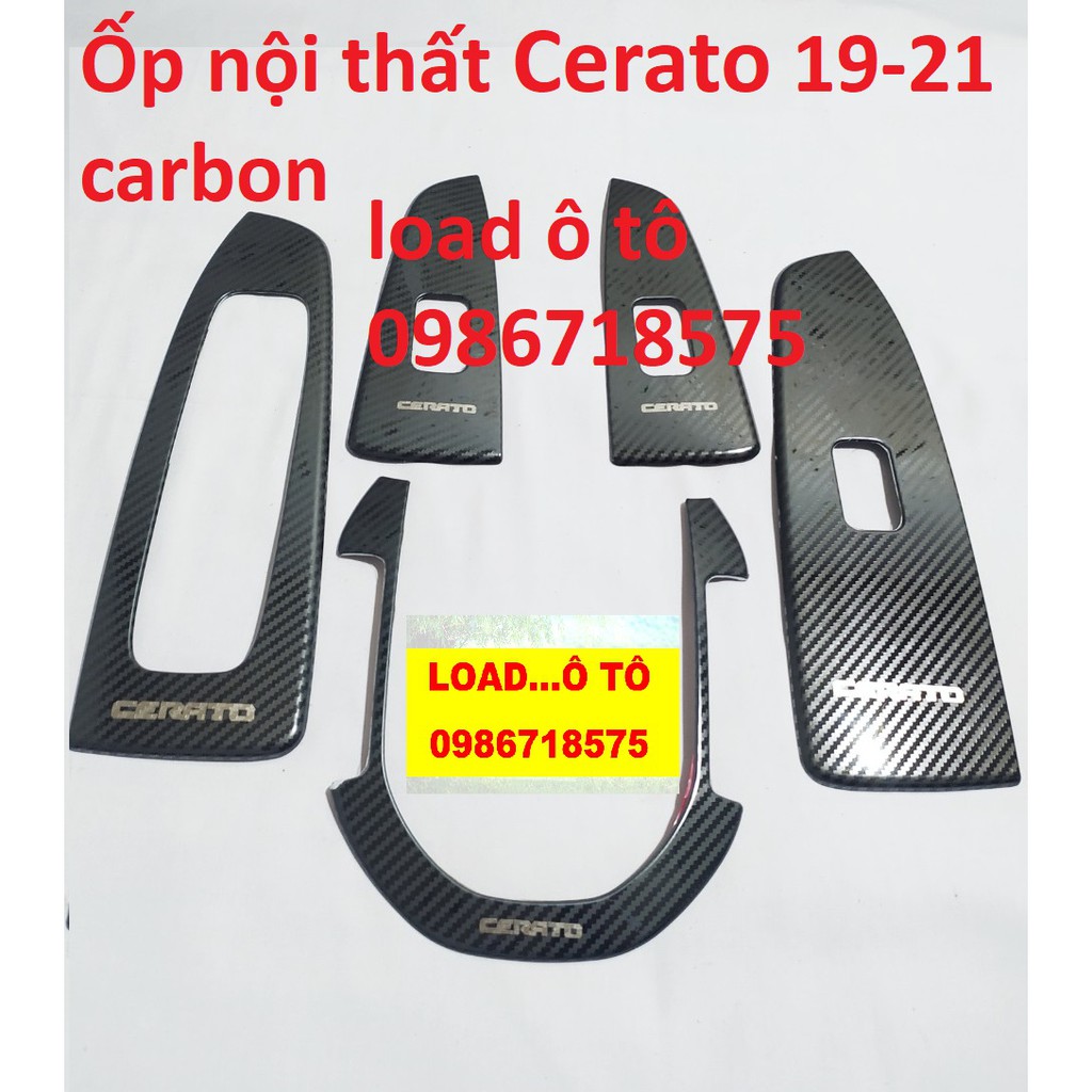 Ốp Nội Thất Xe KIA Cerato 2019-2021 Mẫu Vân Carbon Cao Cấp Nhất Thị Trường