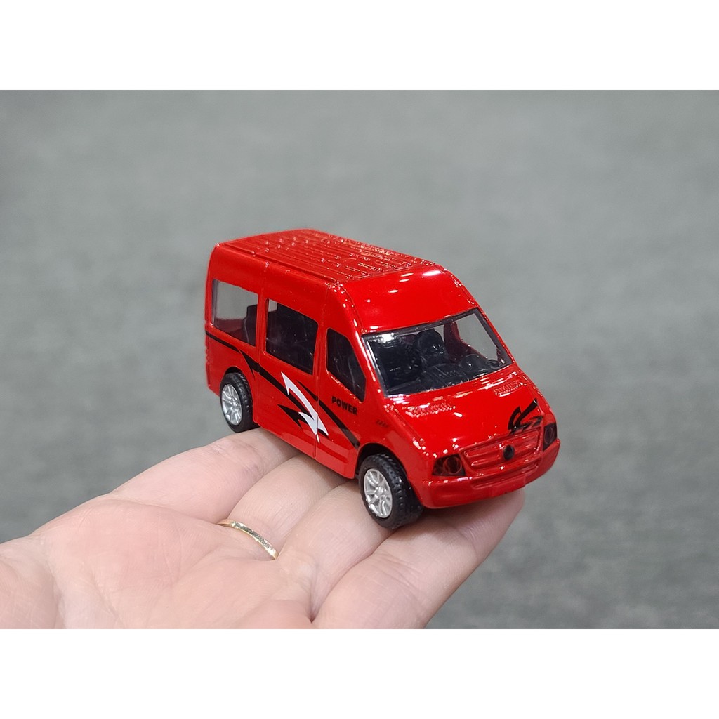 Xe Mô Hình Đồng Giá 25k - Mã 1210N4-04. Xe Cầu Bus Hình Màu Đỏ Size Mini - Có Chạy Trớn