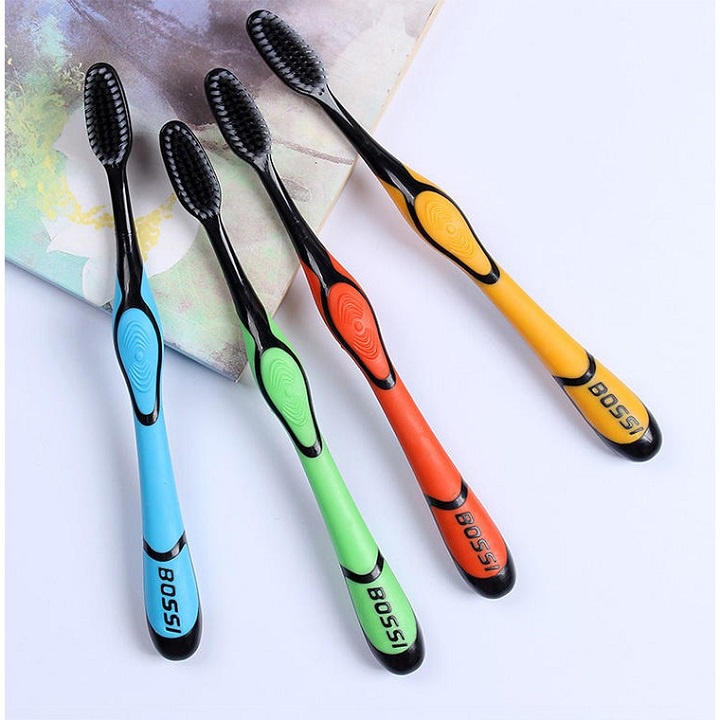 Bàn chải đánh răng than tre hoạt tính Hàn Quốc BOSSI