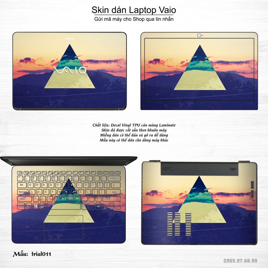 Skin dán Laptop Sony Vaio in hình Đa giác _nhiều mẫu 2 (inbox mã máy cho Shop)