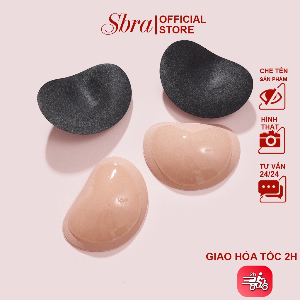 Miếng Dán Ngực Độn Tim Sbra Đệm 2cm Siêu Nâng Ngực Tái Sử Dụng PK07