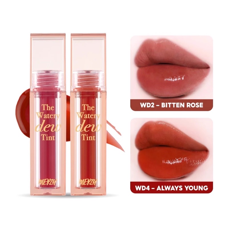 Son Tint Lì, Lâu Trôi Cho Đôi Môi Ẩm Mịn Merzy The Watery Dew Tint 4g