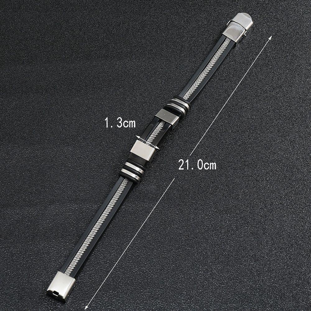 Vòng Tay VANES1 Chất Liệu Thép Titan Phong Cách Hip Hop Punk Cho Nam